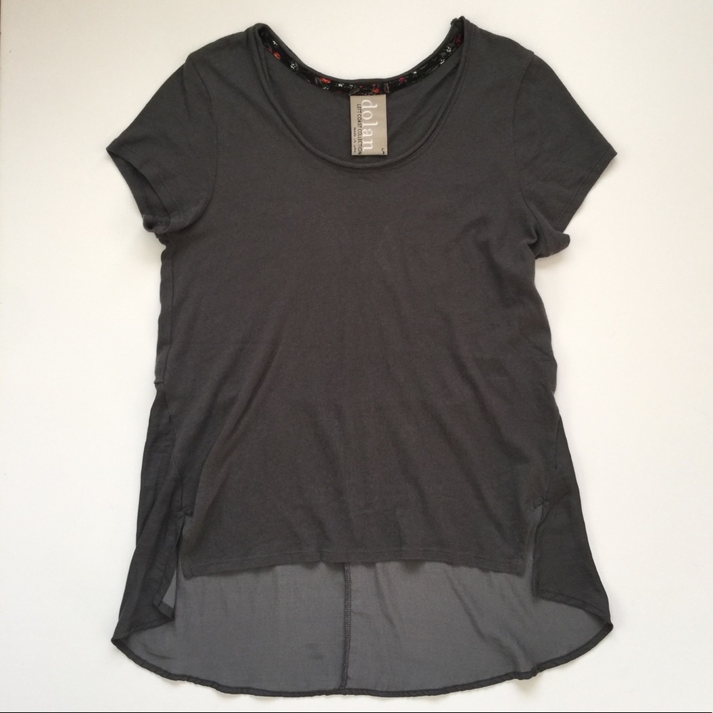 Anthropologie Dolan High Low T Shirt Top Tunic S
